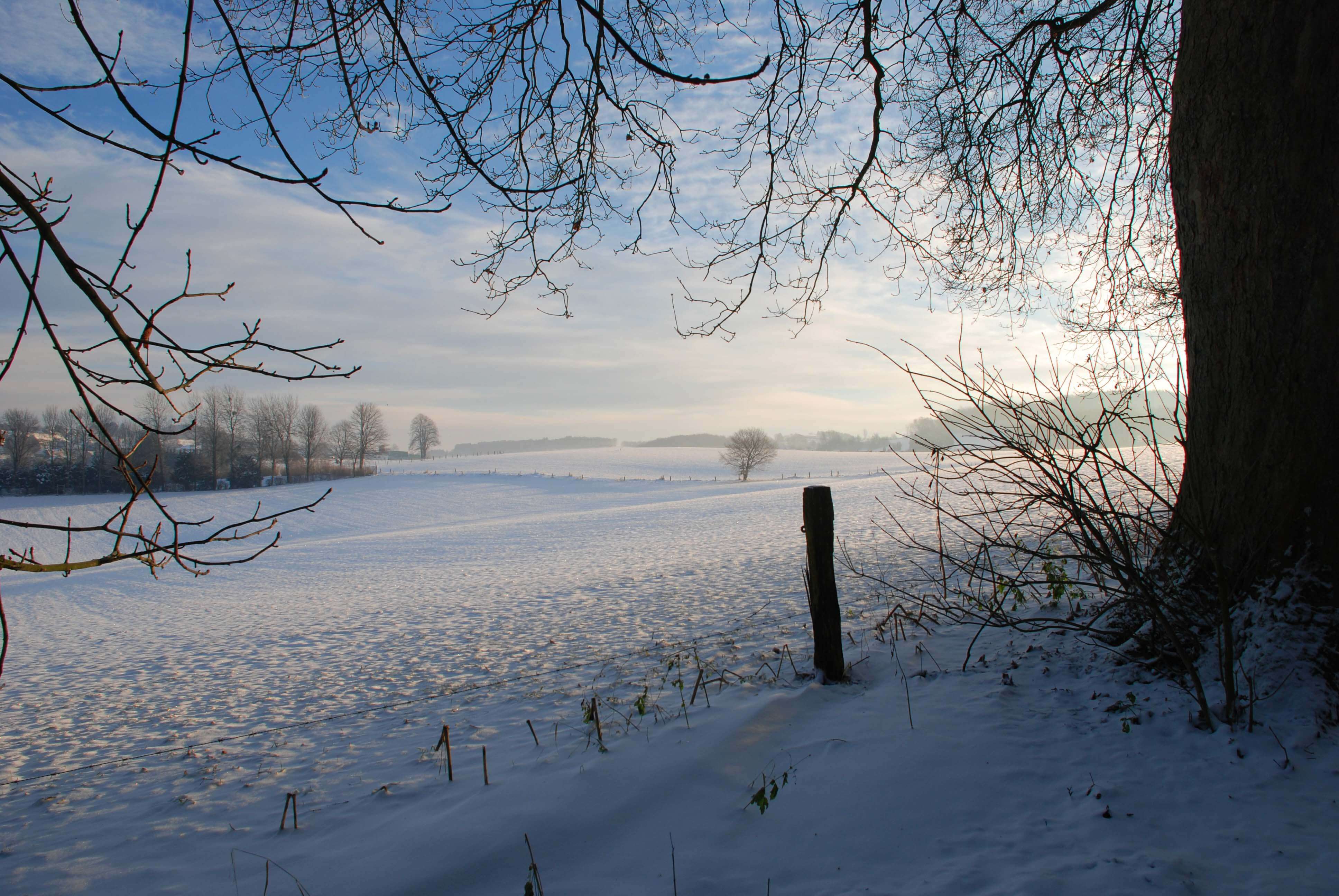 original Pixabay image of snow scene