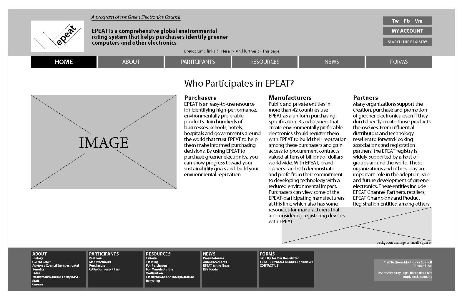 EPEAT Wireframe