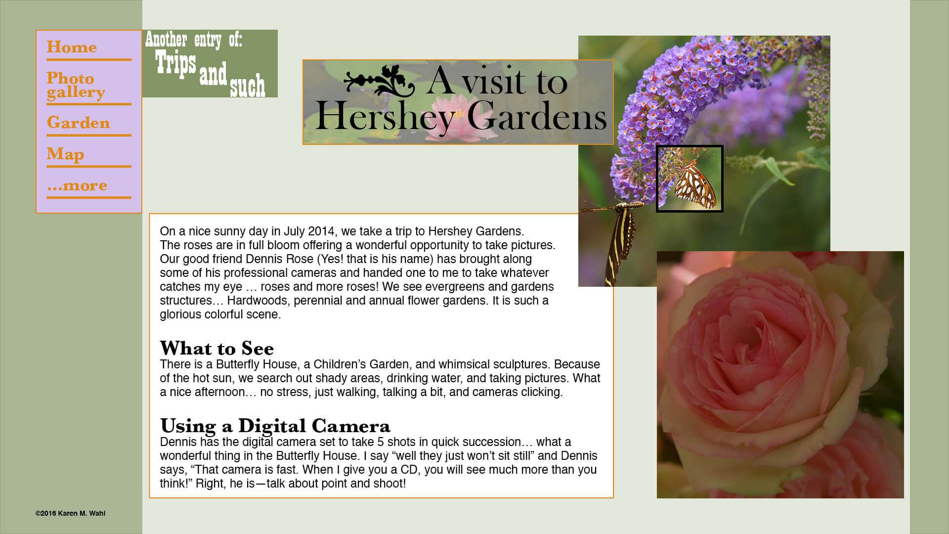 fake Hershey Gardens website